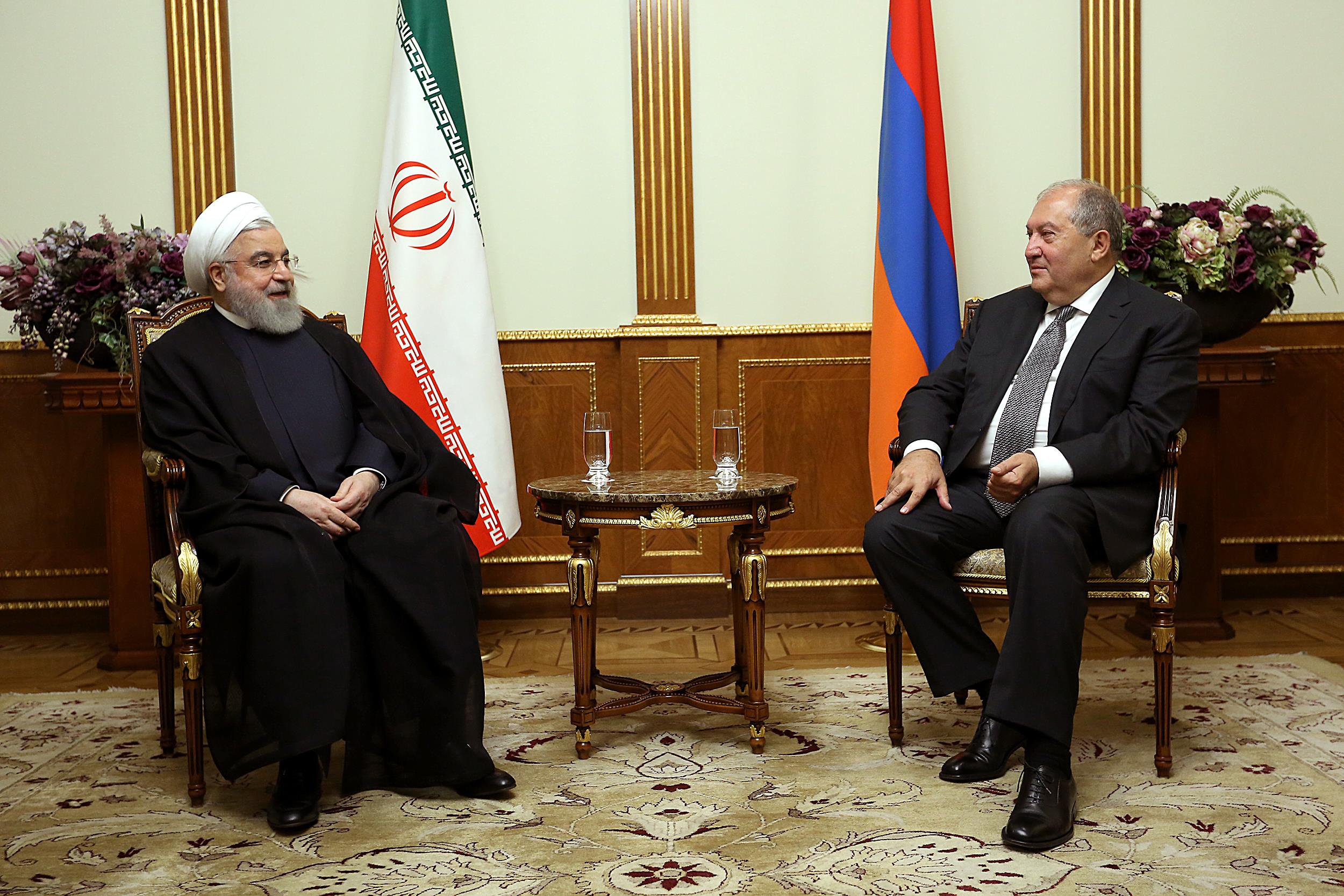 دیدار دکتر روحانی با رئیس‌جمهور ارمنستان