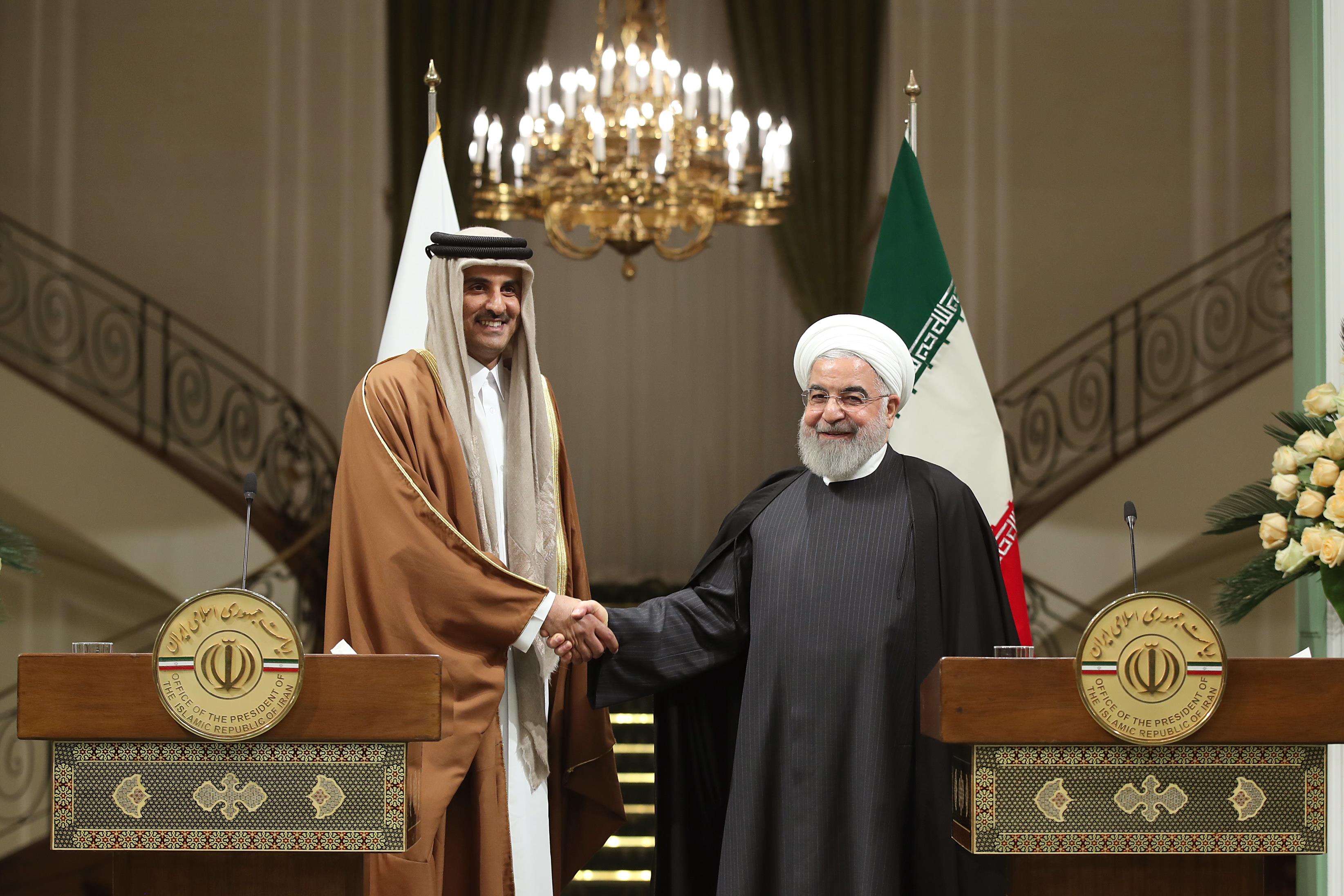نشست مطبوعاتی با امیر قطر